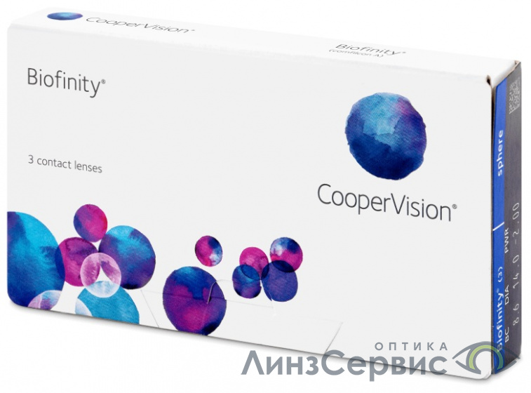 картинка Контактные линзы CooperVision Biofinity -5 кривизна 8.6 от магазина ЛинзСервис